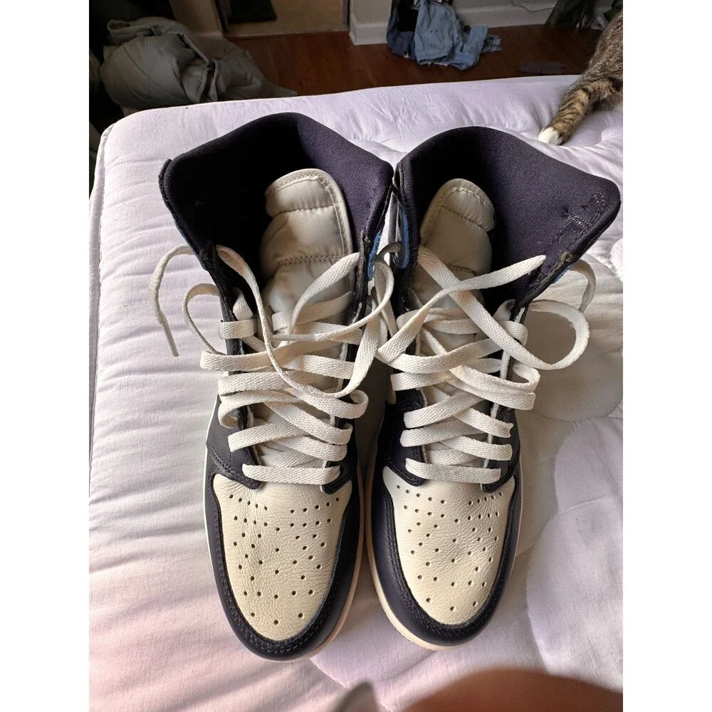 Size 9 - Jordan 1 Retro OG High Obsidian NWOT No nox